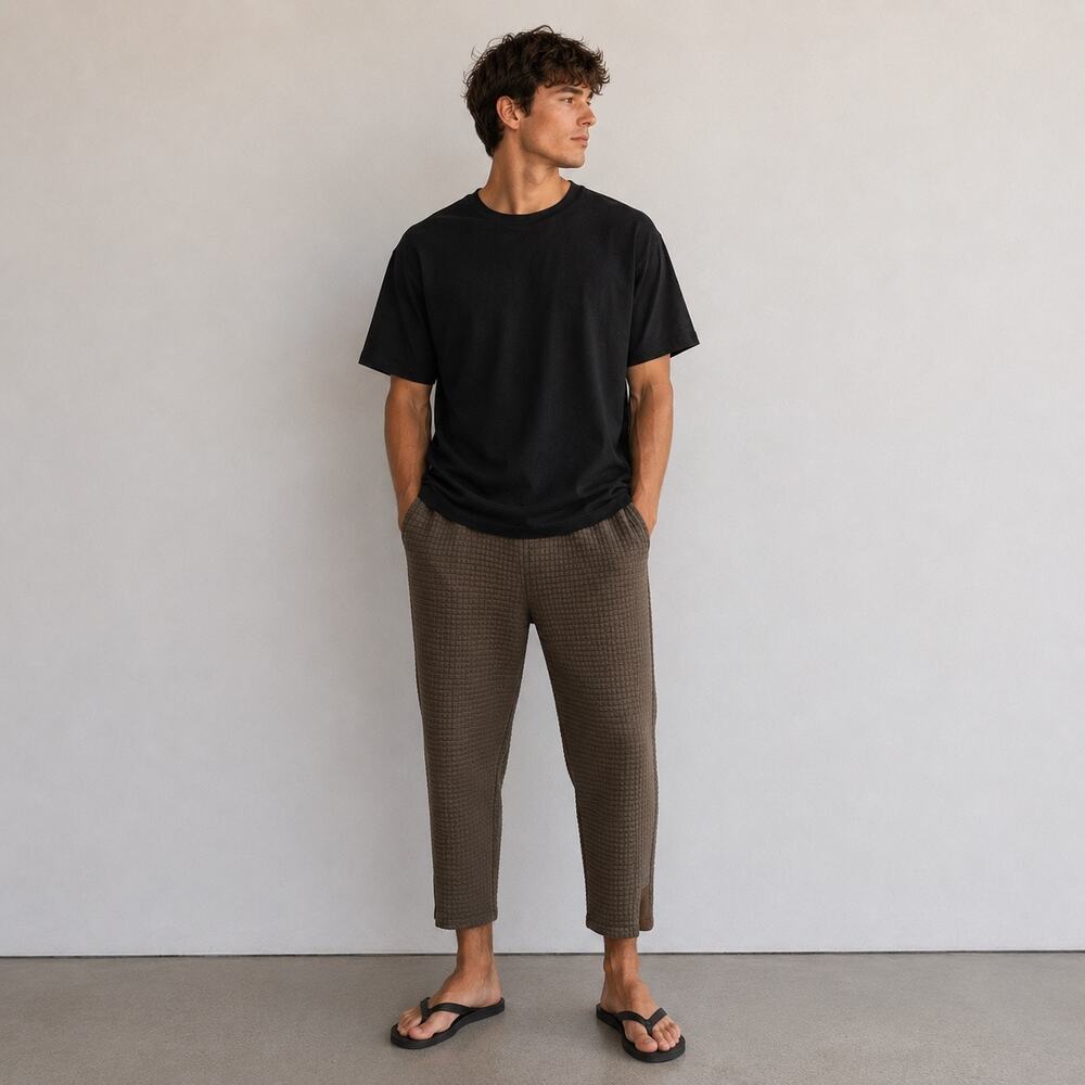 Descendent Of Thieves Boxer Fit Lounge Pants Men Sz L Minimalist Quiet Luxury